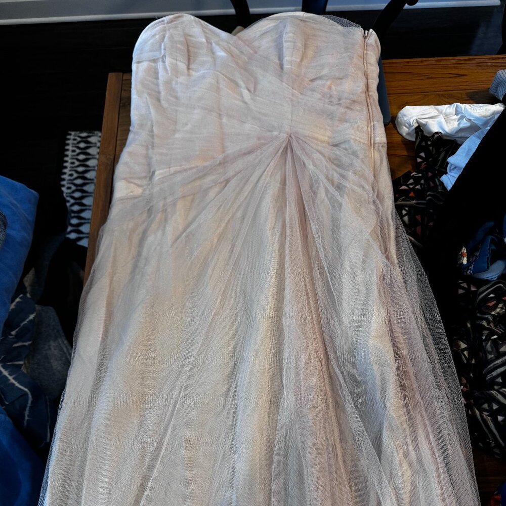 Monique Lhuillier Baby Pink Dress